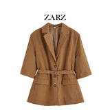 Fongt Homemade New Women's Clothing Smocoat Casual Five-Sleeves With Suit Jacket
