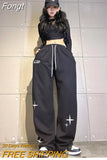 Cross Sports Pants Women's Loose Leggings Small Star Design Guard Pants American Fashion Brand Pants Y2K Casual