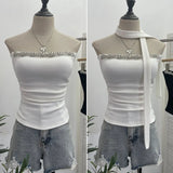Real Shooting Around The Neck Fluttering Heavy Industry Nail Drill Chest Sleeveless Top With Chest Pad Short Cash Folding Vest