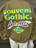 Fongt Street Babes Folding Baseball Suit Bomber Jacket Spring And Autumn Women Embroidered Retro Coat