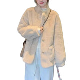 Fongt Of Water Sable Plush Fashion Fur Women 2025 Autumn And Winter New Small Fragrant Wind Collar High-End Coat
