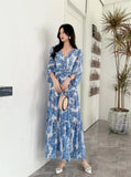 Fongt Retro Floral Dress Women's Spring And Summer Lantern Sleeve Design Sense Small Thousand Gold Princess Temperament Swing Holiday