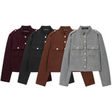 Fongt Homemade New Women's Fashion Classic Soft Short Jacket Jacket 3046/292