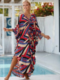 Fongt Robe Beach Coat Beach Vacation Sunscreen Long Dress Bikini Blouse Swimsuit Over A