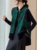 Fongt Style Retro Temperament Double-Sided Wearing Horse Clip Women's Spring And Autumn Sleeveless Tops Fashion Loose Thin Vest Outer Shirt