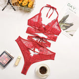 Sex Lingerie New Lace Eyelash Perspective Cross-Excretion Sexy
