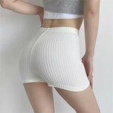 New INS Summer High Waist Stretch Tight Hip Shorts Women's Leisure Hot Pants Slim Sports Leggings-Outfit