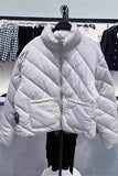 Fongt And Winter New Twill Quilt Cotton Jacket Jacket With Long Sleeves To Keep Warm