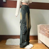 Fongt And Autumn High-Rise Jeans 2025 Winter New Design Oversize Handsome Couple Trousers