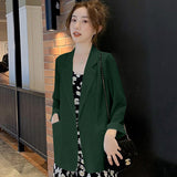 Fongt Chiffon Small Suit Coat Female Spring Summer New Korean Version Loose Design Sense Leisure Bask In Jacket Suit-Outfit
