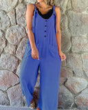 Fongt Fashion Casual Button Backs And Pants Women's Pants
