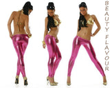 Waist Slim Fit Leather Stretch Bright