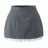 Fongt Homemade New Women's Classic Fashion Fashion Lace Spliced Floral Bud Skirts