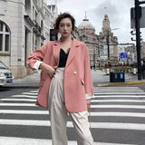 Fongt Jacket Female Summer Thin Korean Version Ins Port Style Retro Khaki Jacket Loose B Small Outside The Tide-Outfit