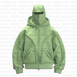 Fongt New Autumn And Winter Tidewear Men's And Women's Loose High Street Y2K Retro Hoodie Jacket