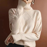 Fongt And Winter Sweater Women's High-Necked Hooded Ragged Sweater With A Solid Color Loose Lazy Bottom Shirt
