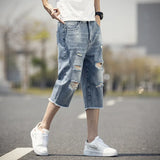 Fongt Shorts Men's Summer Thin Loose Hole Trend 2025 New Casual Trend Pants