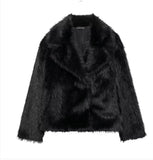 Fongt Women's INS Explosion Artificial Fur Effect Coat
