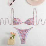 2025 New Leopard Print Sexy Bikini Sling Swimsuit Female Senior Feel Beach Spa