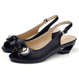 2023 Summer New Style Sandals Female Summer With Wedges Open Toe Shoes White Shoes Comfortable Women's Shoes 703-1-Outfit