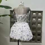Gentle Small Fresh Folds Folded Crotch Unkempty Dress With Bottom Shorts Early Summer Temperament Chic Design