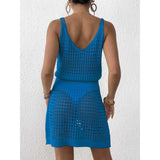 Fongt Women's Jersey Knitted Sling Dress To Collect Waist Sling Skirts Beach Dress Beach Vacation