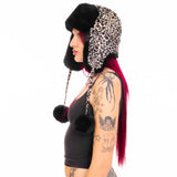 Fongt Autumn And Winter Costume Crucifix Hot Hat Cute Warm Lightning Hat Y2K Subculture