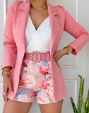 Fongt New Casual Fashion Suit Small Suit Women's Clothing With Belt