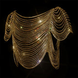 Rhinestone Cropped Tank Tops Multilayer Diamonds Luxury Tassel See Through Crop Tops Sexy Women 2023 Night Club