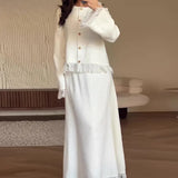 Fongt Autumn New Fashion Pure Color Small Fragrant Rich Man Thousand Gold Tuxedo Splicing Suit