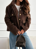 Fongt Collar Button Decorating Cashmeat Jacket In Autumn 2025