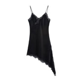 Fongt Homemade New Women's Clothing Series Lace Asymmetric Dress 5919200