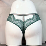 Fongt Lace Through T-Shaped Water Drill Thongs T-Shirts T-Shirts Tempting Lace-Side T-Trousers Ladies T-Shirts