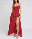 Fongt Women's New Sexy Sling U Tie Dew Back Perspective Chiffon Dress