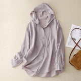 Fongt New Hooded Sunscreen Long-Sleeved Air-Conditioned Shirt Jacket Thin Loose Leisure Beach Top Woman