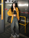 Fongt Plaid Shirt Female Spring New Dopamine Shirt Coat Loose Casual Vintage Couple Top-Outfit