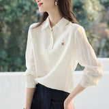 Fongt Temperament With Light And Thin Long-Sleeved Casual Shirts In The Spring Of 2025 New Basic Classic Commuter Shirts To Reduce The Age And Thin