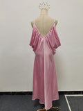 Fongt Temperament Dress 2025 Autumn And Winter 2025 New Elegant Slimming Irregular Design Sling Skirt