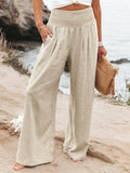 Fongt New Spring Women's Casual Cotton Lint Comfortable Mid-Rise Trousers Women