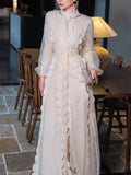Fongt Temperament Elegant Dress Suit Women 2025 Spring And Summer New Round-Neck Dress + Jacket Suit Women Two