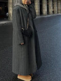 Fongt Long Button Coat Coat New Collar Right Shoulder Wind Coat Loose Temperament Commute
