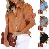 Fongt Spring And Autumn New Imitation Of The Denim Shirt Cardigan European Version Of Multi-Color Multi-Color Multi-Code