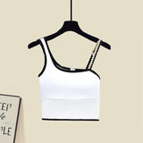 Streetwear Three Pieces Set For Women Slash Neck Vest+long Sleeve Sunscreen Shirt+high Waist Side Split Denim Skirts