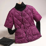 New Winter Women's Jacket Oversized Plush Vest Short Sleeved Cardigan Thickened Warm Cotton Jacket Short Tops