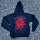 Fongt 2025 Spoder Spider Web Print Hooded Hooded Hooded Hooded Casual Loose New