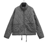Fongt New Collar Long Sleeves Loose Pocket Cotton Coat Casual Fashion