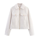 Fongt Women's 2025 New Soft Zippered Jacket Jacket