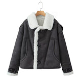 Fongt New Women's Fur Coat Special Craft Piece Lamb Wool Coat