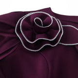 Fongt Fashioned Long-Sleeved Leaf Dresses Banquet Party Club Bian Hupus Dresses