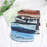 Fongt Cool Hottie Ultra-Short Umbilical Wrap Chest Sleeveless Coat Yarn Folding Tie Dye Chest Tight Waistcoat 8852